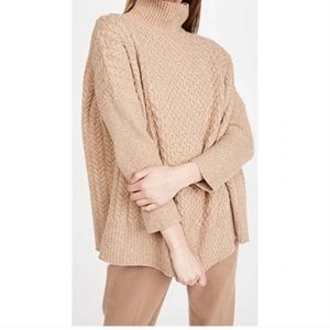AYR Tan Cowl Neck Sweater